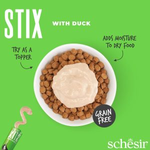 Alternative view of Schesir Stix! Duck Mousse Cat Treat, 6 Pieces