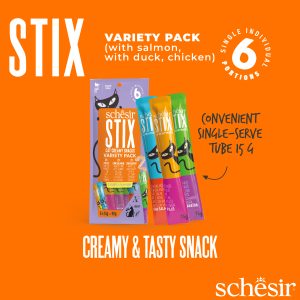 Alternative view of Schesir Stix! Variety Pack Cat Treat, 6 Pieces