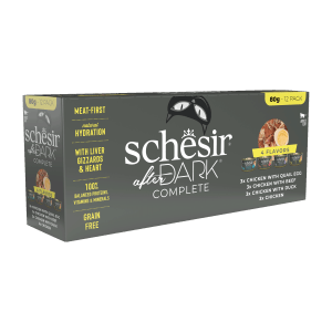 Schesir After Dark Variety Pack Wet Cat Food, Pack of 12 x 80g