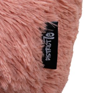 Alternative view of District 70 FUZZ Fluffy Donut Bed, Pink
