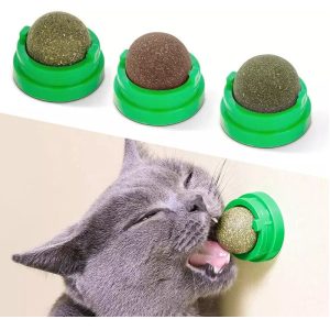 Alternative view of Funny Paws Catnip Ball Wall Toy