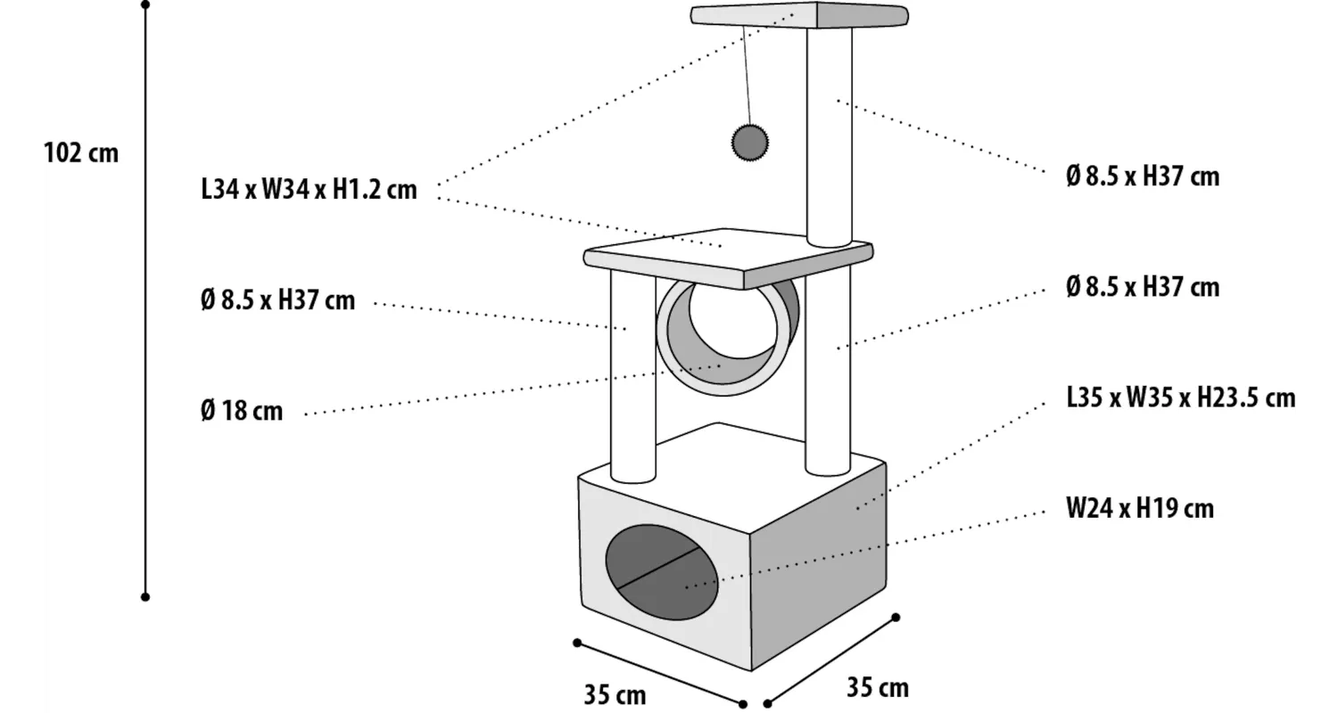 Flamingo Kangri 5 Cat Tree - Image 3