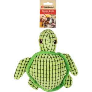 Alternative view of Flamingo Ceano Turtle Dog Toy
