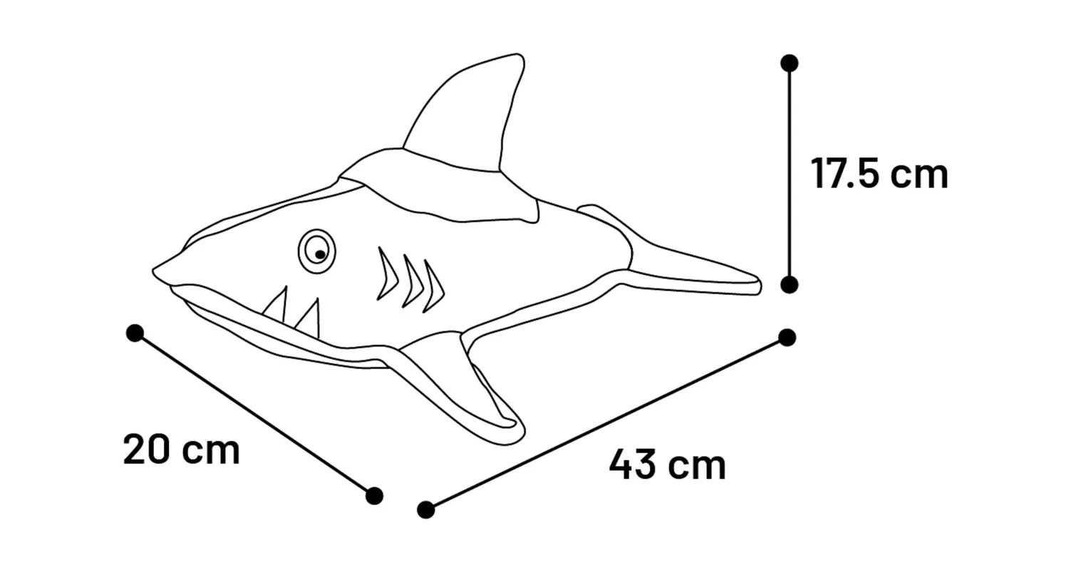 Flamingo Jawsi Shark Dog Toy - Image 3