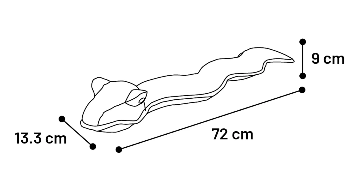 Flamingo Dobbla Snake Dog Toy - Image 3