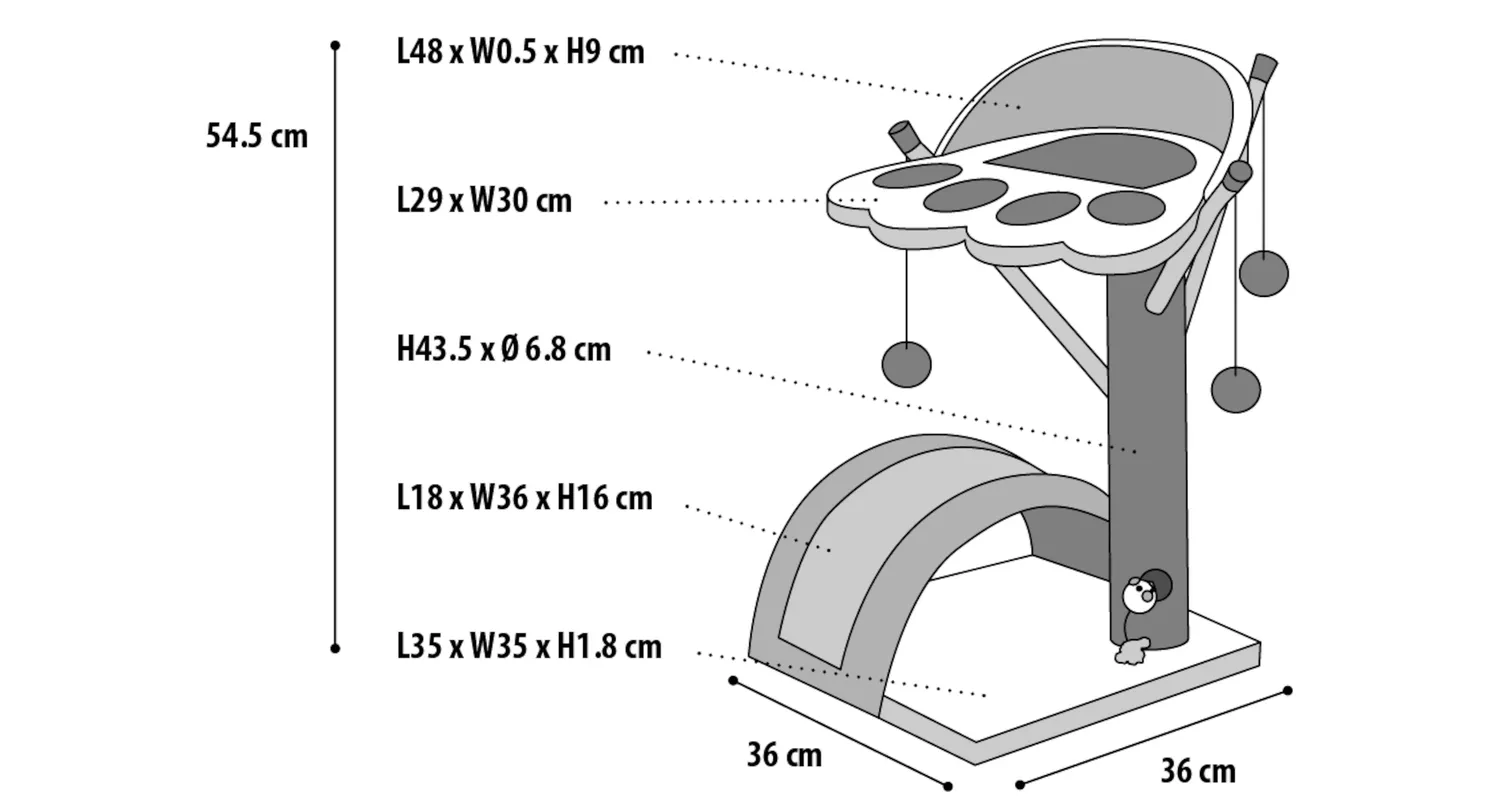 Flamingo Viva 3 Cat Tree - Image 3