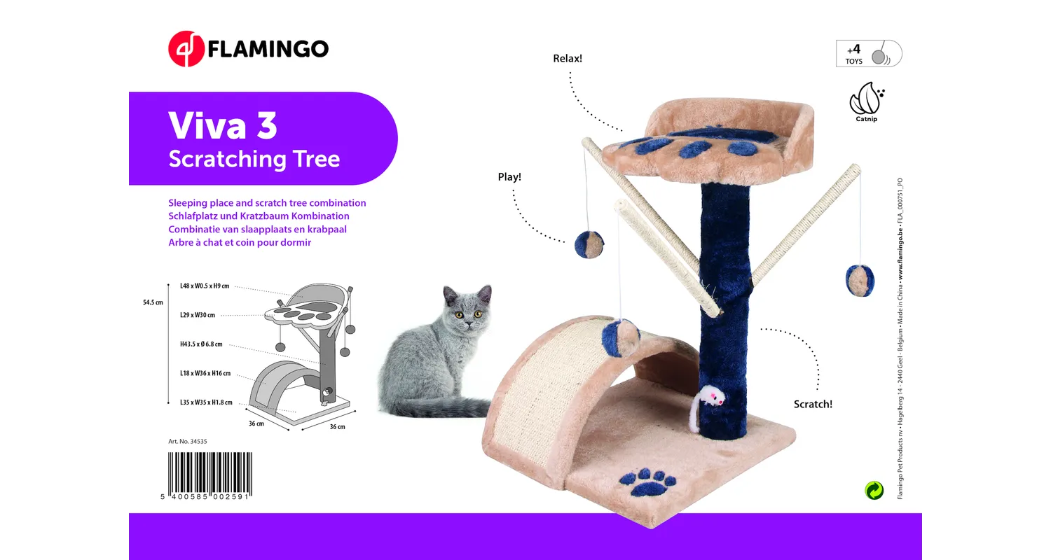 Flamingo Viva 3 Cat Tree - Image 2