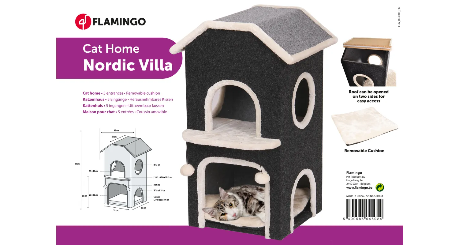 Flamingo Nordic Villa Cat Tree - Image 4