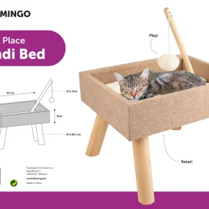 Alternative view of Flamingo Scandi Cat Bed