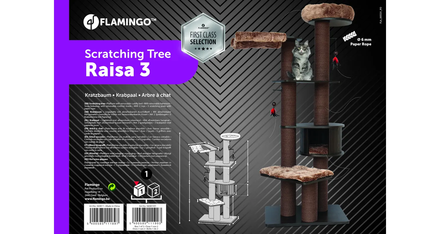 Flamingo Raisa 3 Cat Tree - Image 3