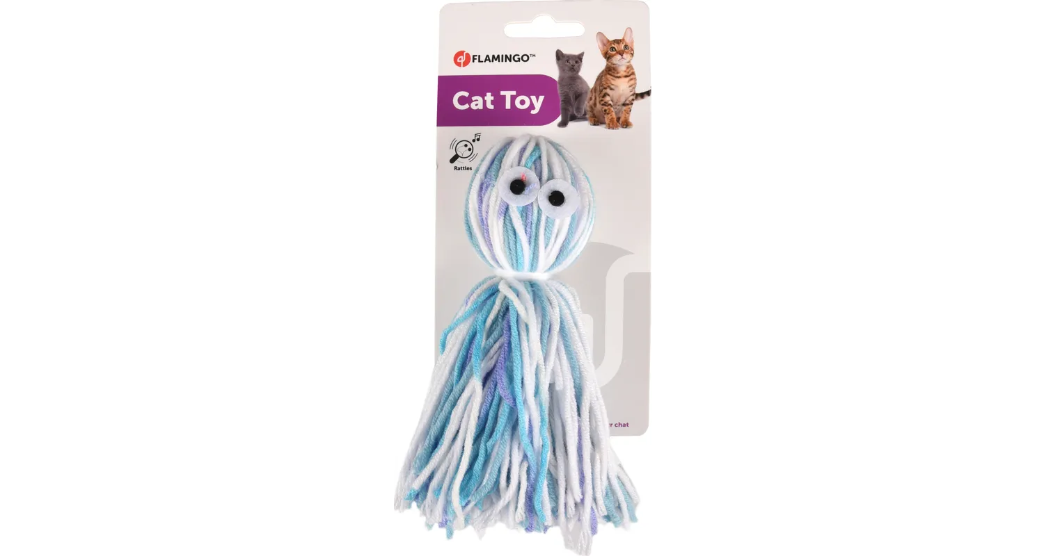Flamingo Yarn Squid Cat Toy - Image 2