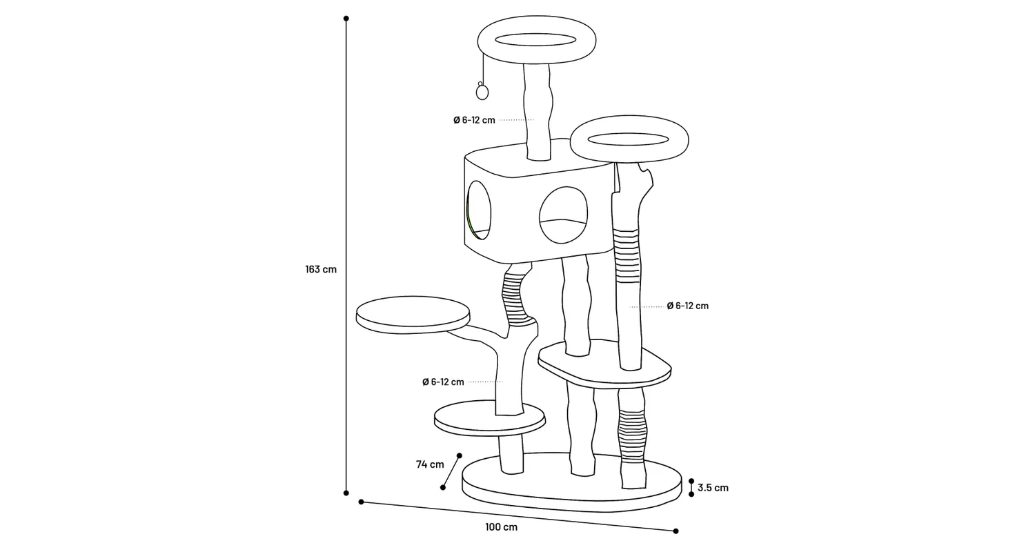 Flamingo Yuna Cat Tree - Image 3