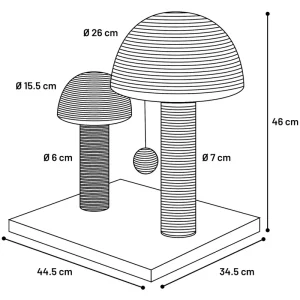 Alternative view of Flamingo Nisha Scratching Cat Tree