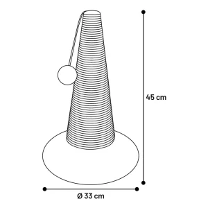 Alternative view of Flamingo Elmo Cat Scratching Cone