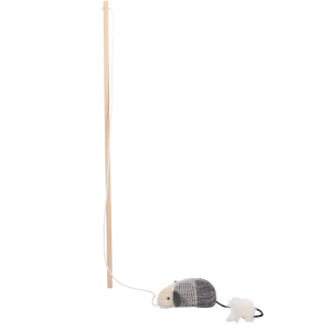 Flamingo Blaro Danfler Mouse Cat Toy, Grey