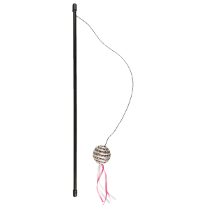 Flamingo Catchy Dangler with Ball Cat Toy, Pink