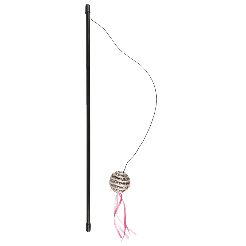 Flamingo Catchy Dangler with Ball Cat Toy, Pink