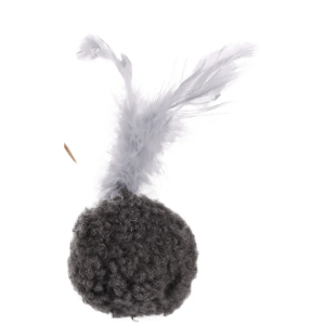Flamingo Suava Ball Cat Toy, Dark Grey