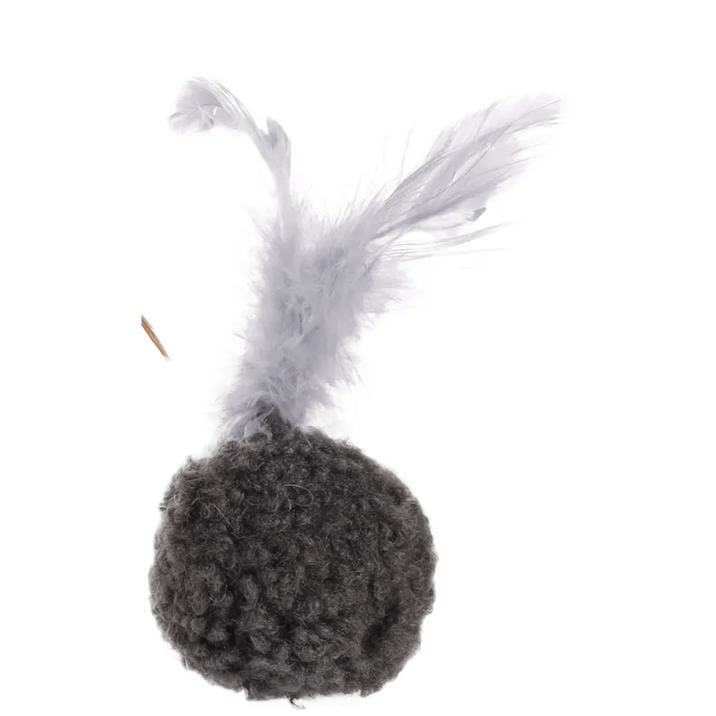 Flamingo Suava Ball Cat Toy, Dark Grey
