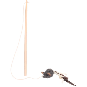 Flamingo Suava Dangler Mouse Cat Toy, Dark Grey