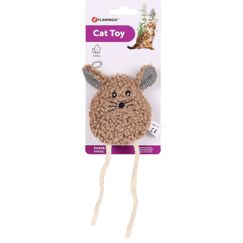 Flamingo Suava Mouse Cat Toy, Brown - Image 2
