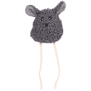 Flamingo Suava Mouse Cat Toy, Dark Grey