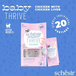 Alternative view of Schesir Baby Thrive Chicken & Chicken Liver Baby Cat Food, Pack of 20 Sachet
