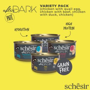 Alternative view of Schesir After Dark Pate Variety Pack Wet Cat Food, Pack of 12 x 80g