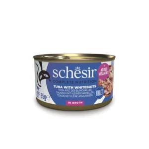 Schesir Complete Nutrition Tuna with Whitebait in Cooking Water Wet Cat Food, 85g