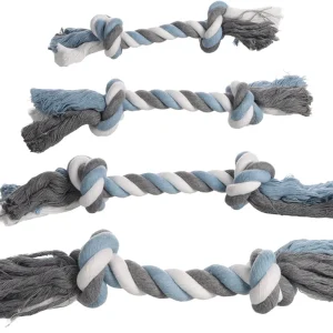 Alternative view of Flamingo Jim Knotted with 2 Knots Dog Toy