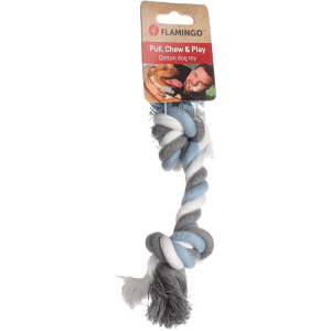 Flamingo Jim Knotted with 2 Knots Dog Toy