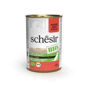 Schesir Organic Beef Wet Dog Food, 400g