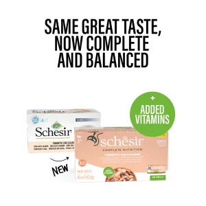 Alternative view of Schesir Complete Nutrition Tuna with Salmon in Jelly Wet Cat Food, 50g (Pack of 6)