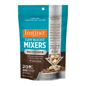 Instinct Raw Boost Mixers Multivitamin Freeze-Dried Raw Dog Food Topper, 0.75g
