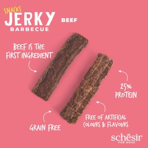 Alternative view of Schesir Snacks, Beef Jerky Barbecue Dog Treats, 145g