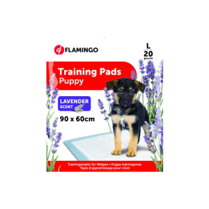 Flamingo Puppy Training Pads With Lavender Scent, Large (90 x 60cm) 20Pcs