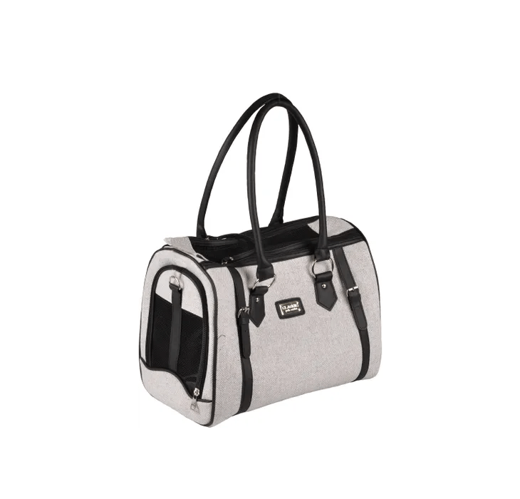 Flamingo Tatjana Pet Carrier, Light Gray