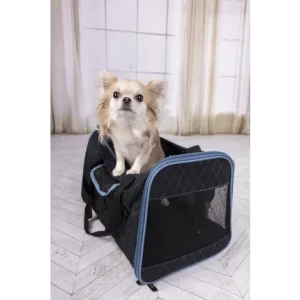Alternative view of Flamingo Hakon Pet Carrier, Black