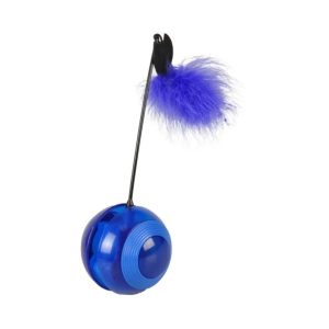 Flamingo Tumbler With LED Electronic Cat Toy, Blue