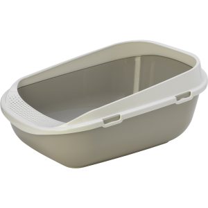 Flamingo Garfy Cat Litter Box, X-Large (48 x 65 x 29.5cm) Gray