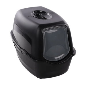 Flamingo Lexie Cat Litter Box, Large (39 x 56 x 39.5cm) Black