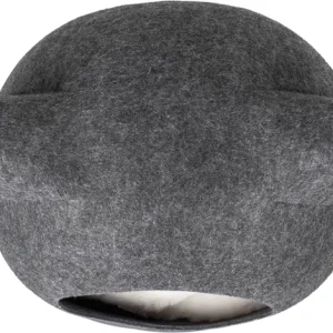 Alternative view of Flamingo Filto Tiga Ecru Cat Bed, Dark Gray