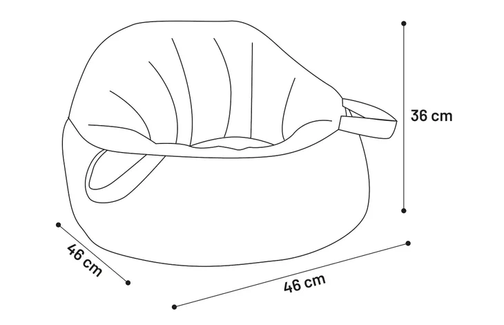 Flamingo Pofa Basket Cat Bed, Grey - Image 3