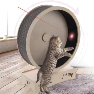 Alternative view of Flamingo Cat Running Wheel
