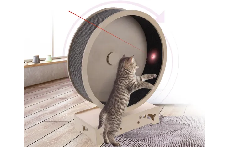 Flamingo Cat Running Wheel - Image 2