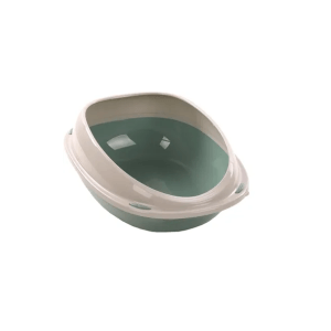 Flamingo Jota Cat Litter Box, Large (39.5 x 56.5 x 19.5cm) Green