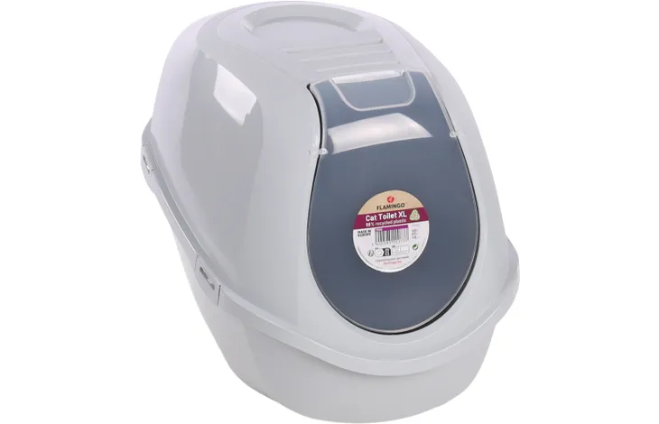 Flamingo Trini Cat Litter Box X-Large (46 x 67 x 49cm), Gray - Image 2