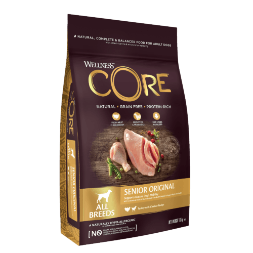 Wellness CORE Senior Original Turkey with Chicken Dry Dog Food, 1.8kg