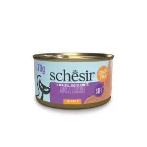 Schesir Mackerel & Sardine Pate Wet Cat Food, 70g