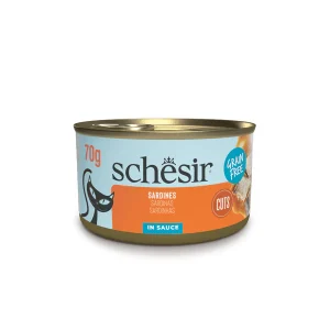 Schesir Sardine Fillets in Sauce Wet Cat Food, 70g